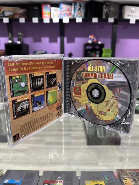 All-Star Slammin' D-Ball (Sony PlayStation 1, 2002) PS1 CIB Complete Tested!