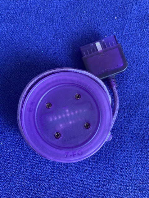 PS2 Mad Catz Controller Extension Cable Extender - Purple 7 Foot