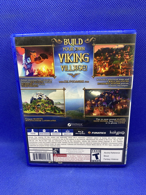 Valhalla Hills Definitive Edition (Sony PlayStation 4, 2016) PS4 - Tested!