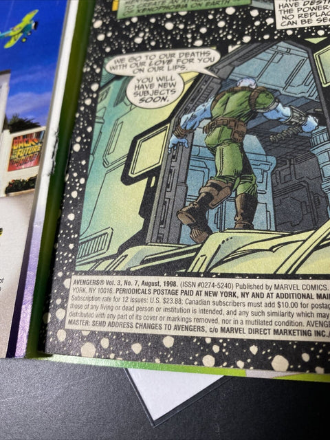 The Avengers Earth’s Mightiest Heroes No. # 7 1998 - Marvel Comics - 4 Of 4