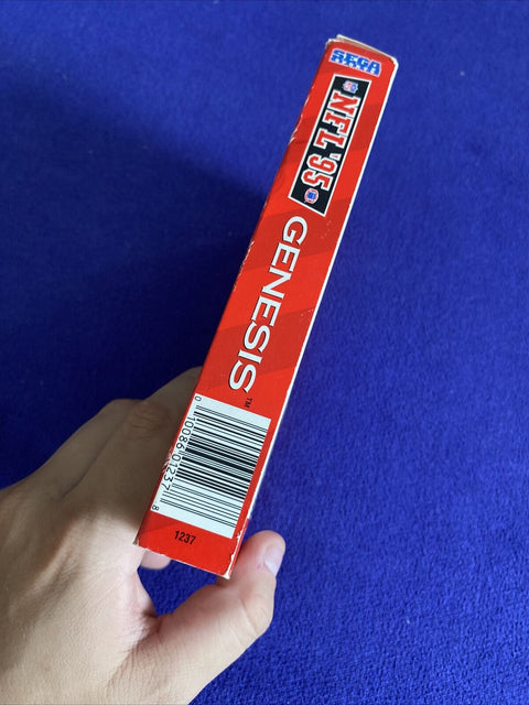 NFL '95 (Sega Genesis, 1994) Cardboard - No Manual - Tested!