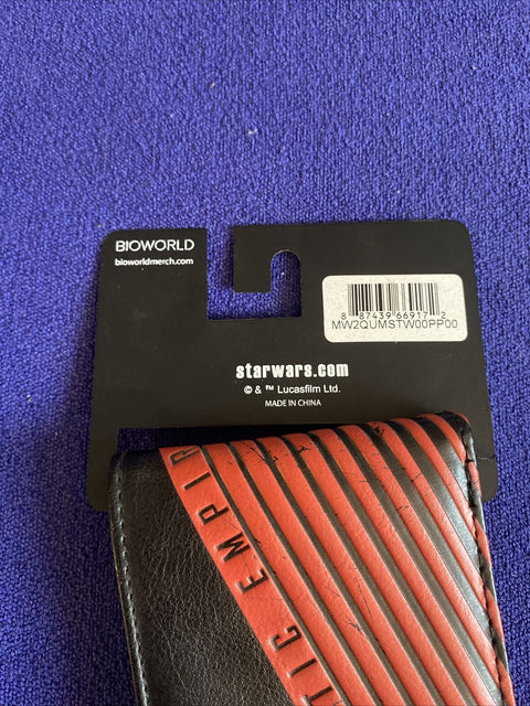 NEW! Star Wars Galactic Empire Tie Advanced Bi Fold Wallet - NWT