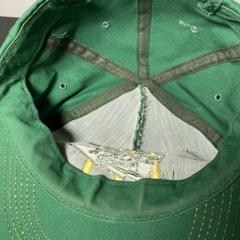 Vintage McDonalds Sports Memories Snapback Hat - VTG Canada Green & Yellow