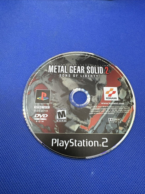Metal Gear Solid 2: Sons of Liberty - Black Label (PlayStation 2, PS2) Complete!