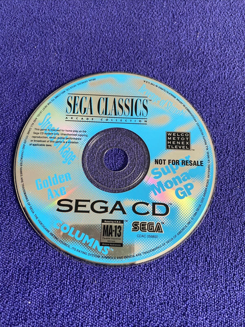 Sega Classics Arcade Collection - Sega CD - Authentic w/ Manual - Tested!