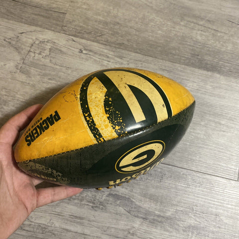 Vintage Wilson Green Bay Packers Football - Green + Yellow Gold “Frozen Tundra”