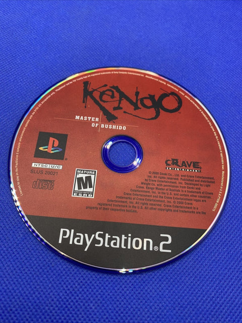 Kengo: Master of Bushido (Sony PlayStation 2, 2001) PS2 CIB Complete - Tested!