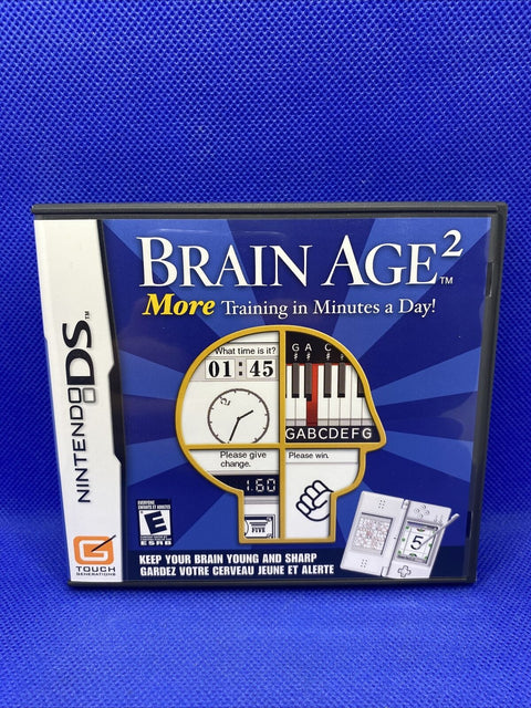 Big Brain Academy + Brain Age 2 Nintendo DS Lot - Both CIB Complete, Tested!