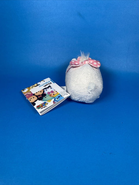 NEW! Disney Tsum Tsum 3.5” Mini Plush - White Marie Polka Dot Bow The Aristocats