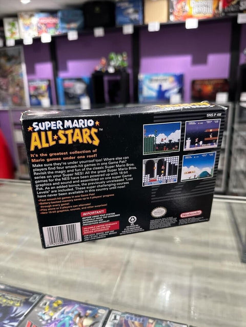 Super Mario All-Stars (Super Nintendo, SNES) Complete CIB - *GREAT CONDITION*