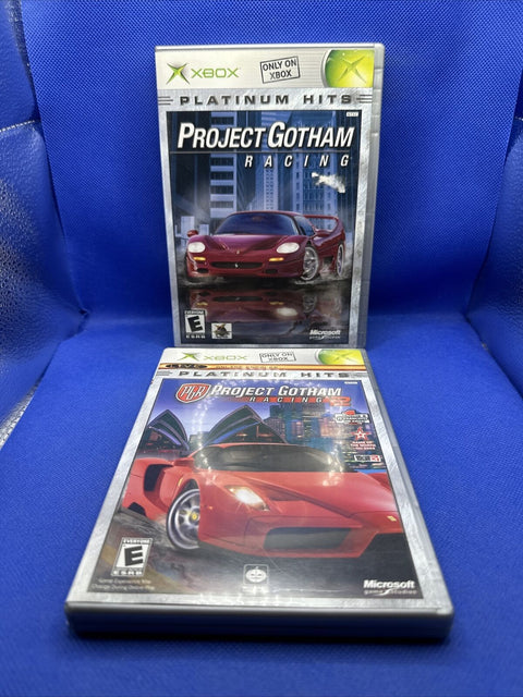 Project Gotham Racing 1 + 2 - Platinum Hits (Microsoft Original Xbox) Complete!