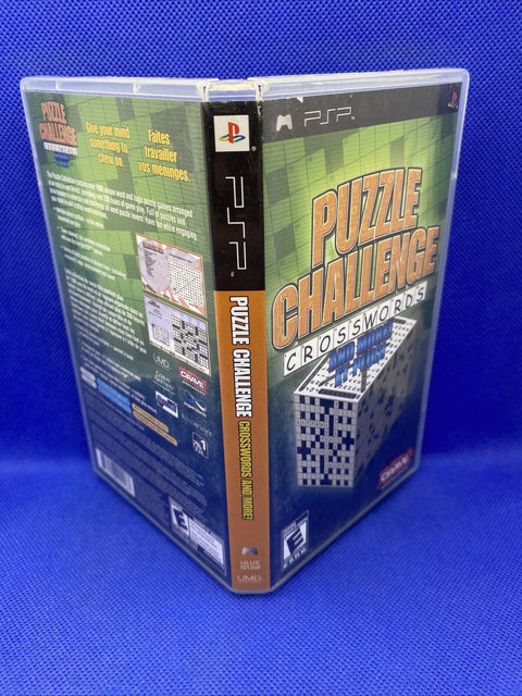 Puzzle Challenge: Crosswords and More (Sony PSP, 2006) CIB Complete, Tested!