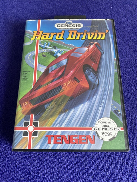 Hard Drivin' (Sega Genesis, 1991) Authentic In Box - Tested!