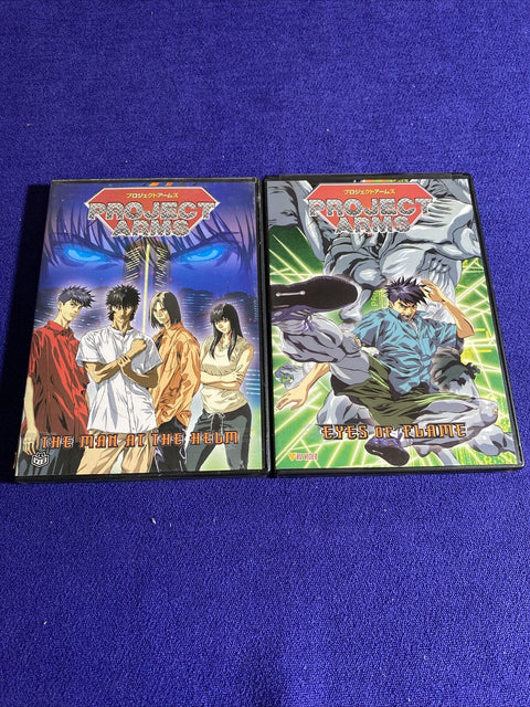 Project Arms DVD Lot - The Man at the Helm, Eyes of Flame - Region 1 Anime