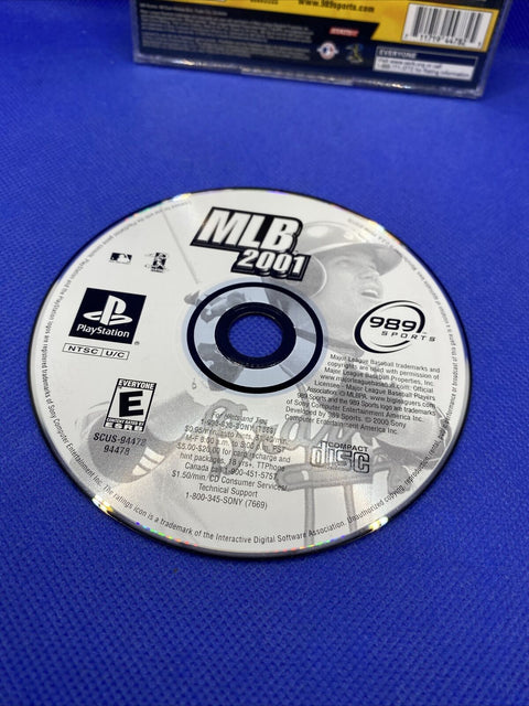 MLB 2001 (Sony PlayStation 1, 2000) PS1 CIB Complete, Tested!