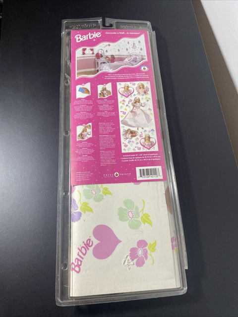 Lot Of 2 Vintage Barbie Jumbo Stick-Ups Wall Decorations - Removable 1997 Mattel