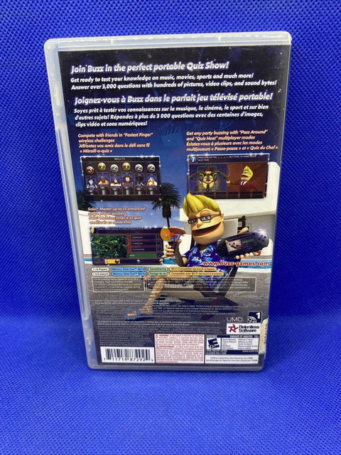 Buzz Master Quiz (Sony PSP, 2008) CIB Complete, Tested!