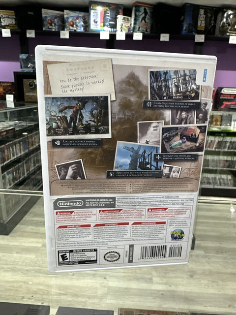 Mystery Case Files: The Malgrave Incident (Nintendo Wii, 2011) Complete Tested!