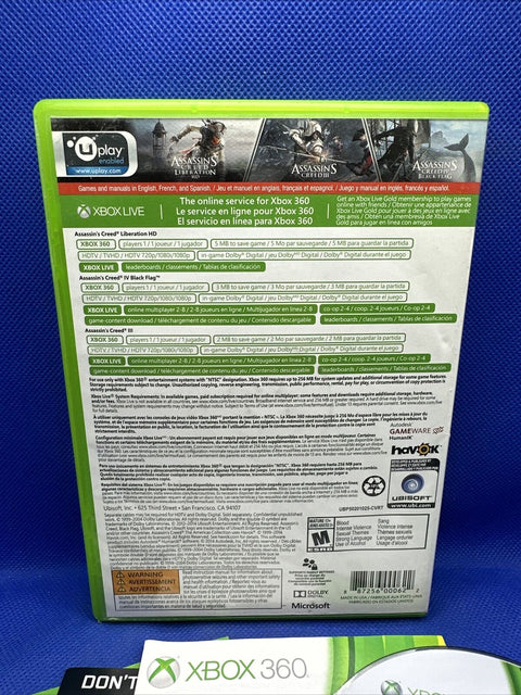 Assassin's Creed: The Americas Collection (Microsoft Xbox 360, 2014)  Complete