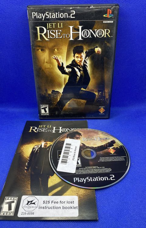 Rise to Honor - Black Label (Sony PlayStation 2, 2004) PS2 CIB Complete - Tested
