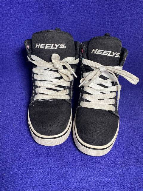 Heelys Black Youth Unisex Sneakers Shoes - US Size Youth 5 Womens 6 - Like New!