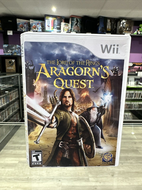 Lord of the Rings: Aragorn's Quest (Nintendo Wii) CIB Complete Tested!