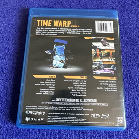 Time Warp Seasons 1 + 2 Lot (Blu-ray Disc, 2009) Discovery Channel Tested!
