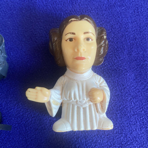 Lot of 4 Star Wars Figures - Disney Store, Burger King - Leia, Luke Skywalker