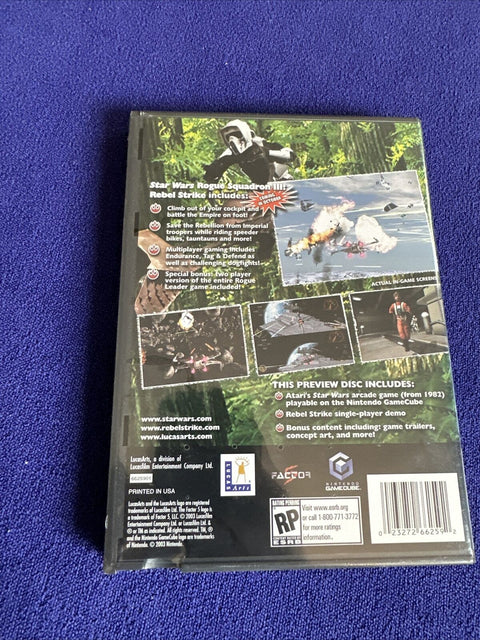 NEW! Star Wars Rogue Squadron III: Rebel Strike (Limited Edition Preview Disc)