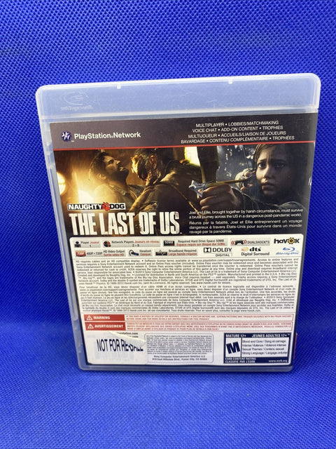 The Last of Us (Sony PlayStation 3, 2013) PS3 CIB Complete - Tested!