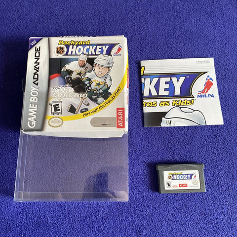 Backyard Hockey (Nintendo Game Boy Advance, 2003) GBA In Box w/ Poster Tested!