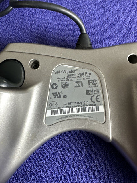 Microsoft Controller SideWinder Game Pad Pro Working 100% USB PC Controller