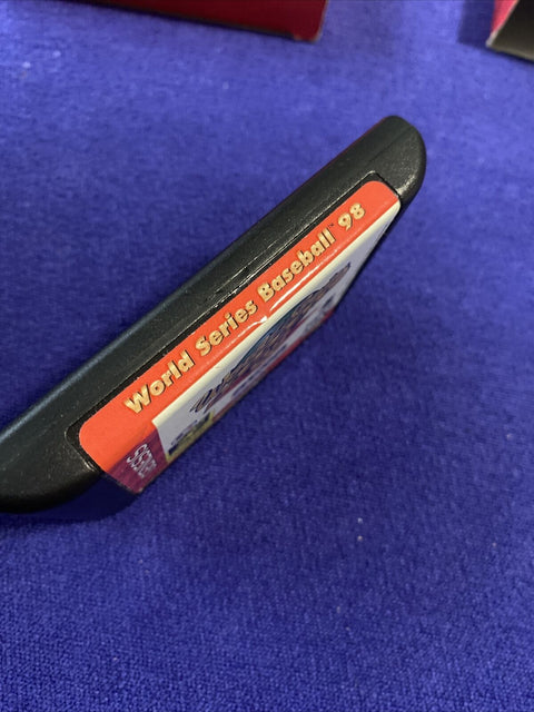 World Series Baseball 98 (Sega Genesis, 1997) Cardboard - Authentic, Tested!