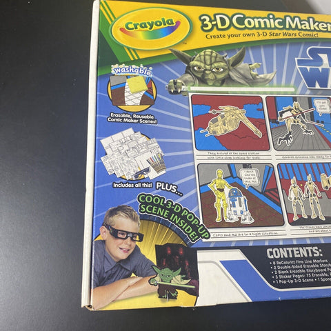 NEW! Crayola Star Wars Clone Wars 3D Comic Maker - Sealed!