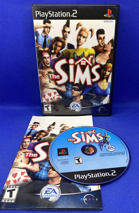 The Sims - Black Label (Sony PlayStation 2, 2004) PS2 CIB Complete Tested!