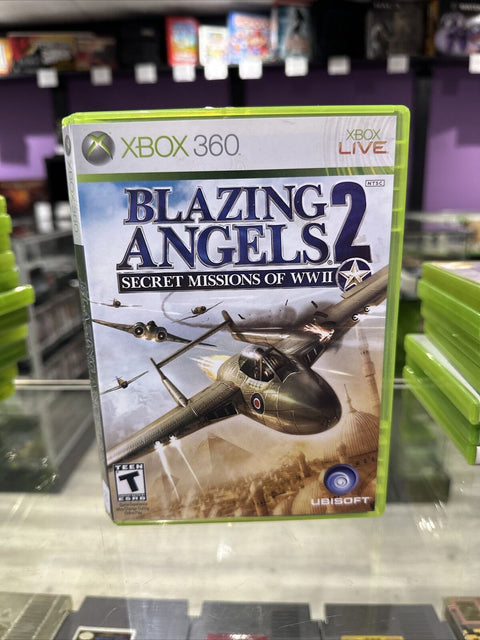 Blazing Angels 2: Secret Missions of WWII (Microsoft Xbox 360, 2007) Complete