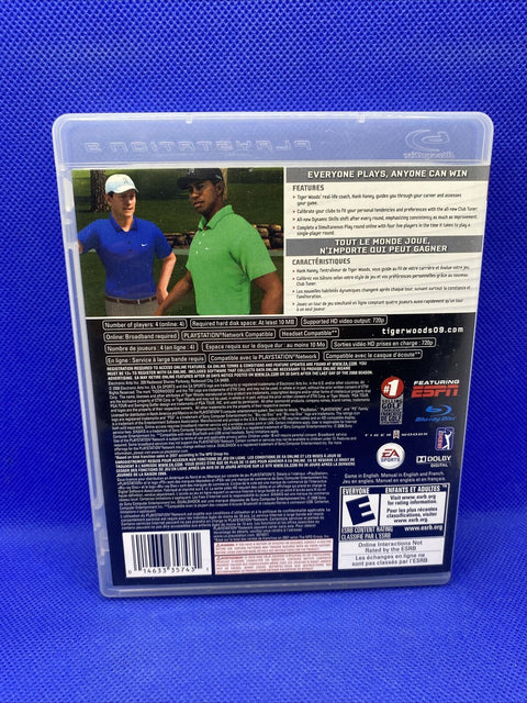 Tiger Woods PGA Tour 09 (Sony PlayStation 3, 2008) PS3 CIB Complete - Tested!