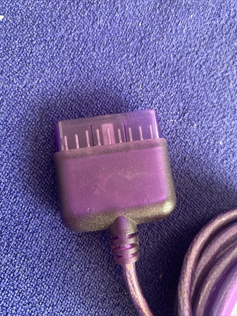 PS2 Mad Catz Controller Extension Cable Extender - Purple 7 Foot