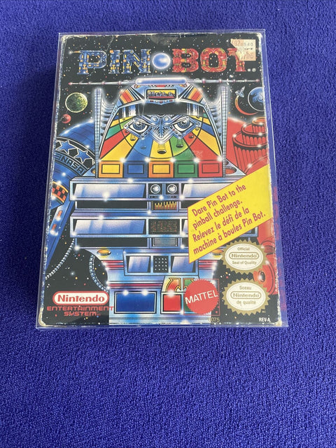 PinBot (Nintendo NES, 1990) Authentic In Box - No Manual - Tested!