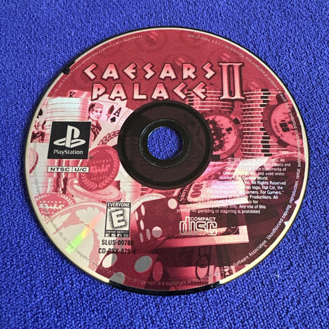 Caesars Palace II 2 (Sony PlayStation 1, 1998) PS1 Disc Only - Tested!