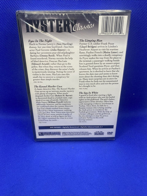 NEW! Mystery Classics Vol. 5 - 4 Movies (DVD, 2008) Factory Sealed!