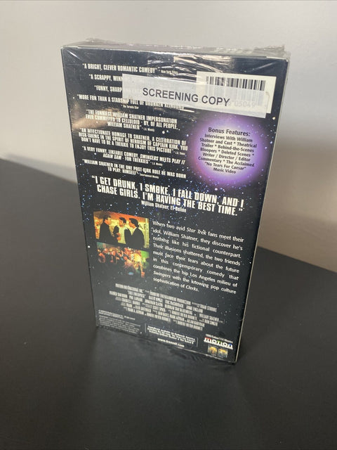 NEW! PROMO COPY - Free Enterprise (VHS, 1999) Screening Copy - Factory Sealed!