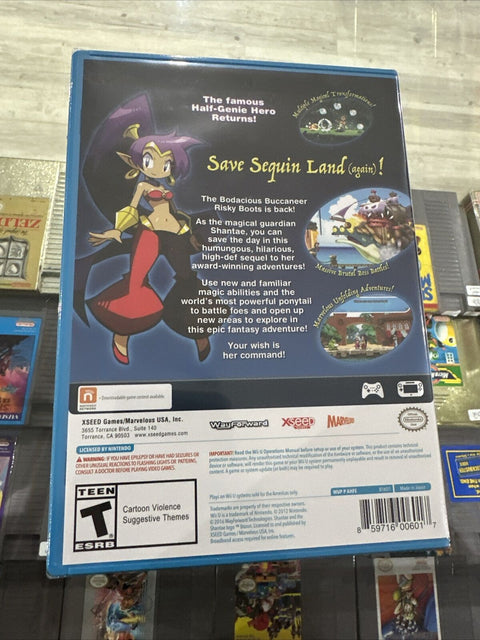 NEW! Shantae: Half-Genie Hero -- Risky Beats Edition (Nintendo Wii U) Sealed!