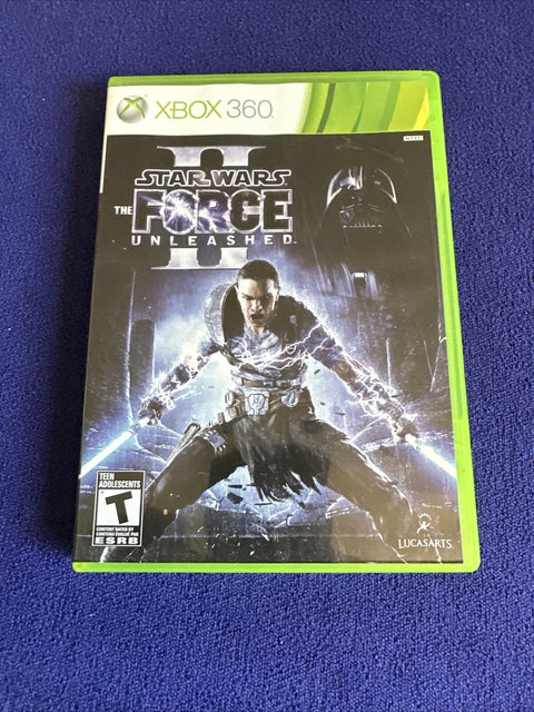 Star Wars Force Unleashed 1 + 2 II Lot (Microsoft Xbox 360) Both Complete Tested