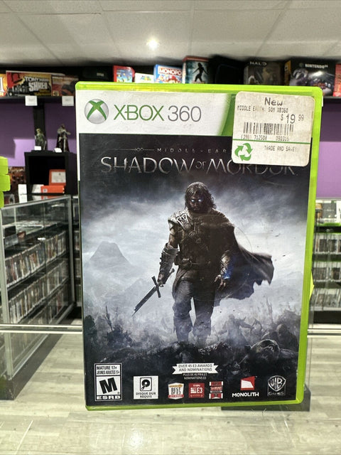 Middle-earth: Shadow of Mordor (Microsoft Xbox 360, 2014) Complete Tested
