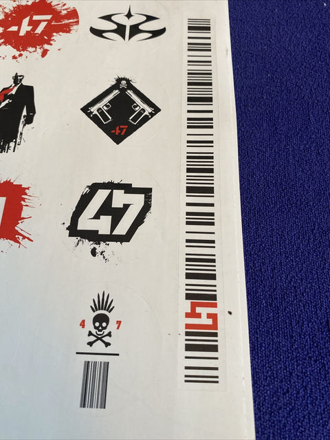 Hitman Agent 47 Promo Sticker Sheet - 13 Stickers - New!