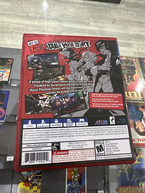 Persona 5 (PlayStation 4, 2017) PS4 - Tested!