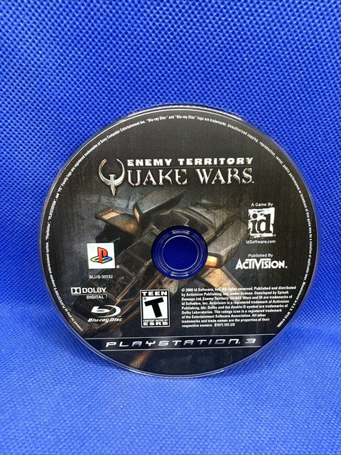 Enemy Territory Quake Wars (Sony PlayStation 3 PS3 2008) CIB Complete Tested!