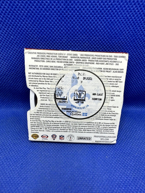 NFL In Just One Play (UMD for PSP) Cartridge Disc + Sleeve - Tested!