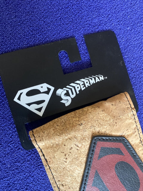 NEW! DC Comics Superman Brown Bi Fold Wallet - NWT Official